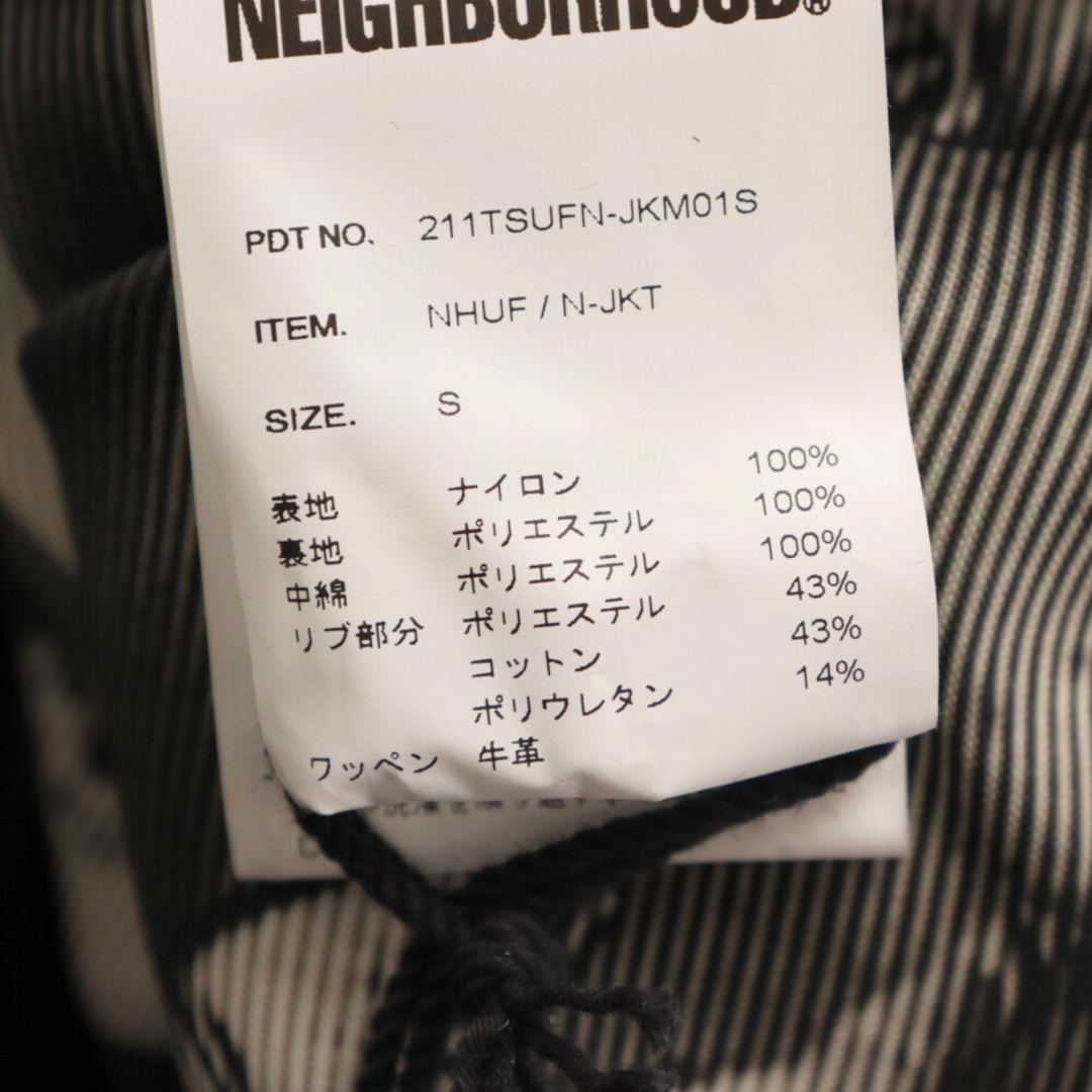 NEIGHBORHOOD(ネイバーフッド)のNEIGHBORHOOD ネイバーフッド 21SS×UNDEFEATED アンディフィーテッド バックロゴ コーチジャケット ブラック 211TSUFN-JKM01S メンズのジャケット/アウター(フライトジャケット)の商品写真