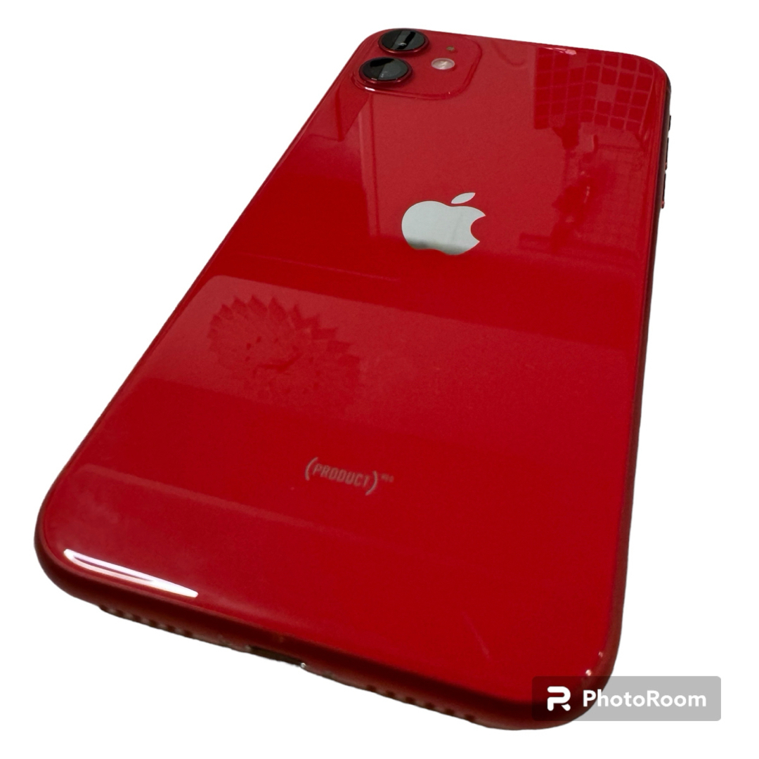 iPhone(アイフォーン)のiPhone11 (PRODUCT)RED 128GB SIMロック解除済み スマホ/家電/カメラのスマートフォン/携帯電話(スマートフォン本体)の商品写真