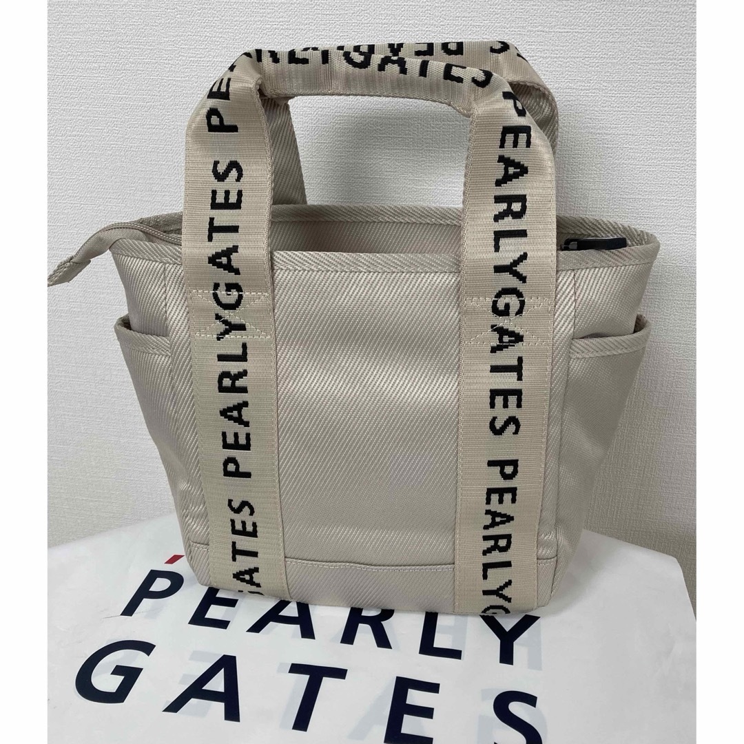 新品 パーリーゲイツ 【定番】カートバッグ ベージュ PEARLY GATES