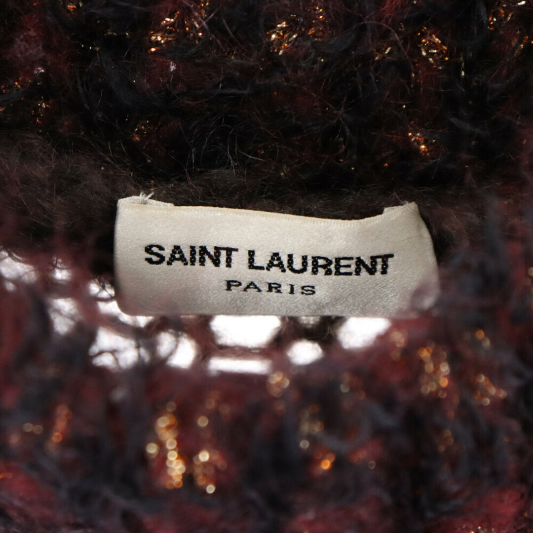 Saint Laurent(サンローラン)のSAINT LAURENT PARIS サンローランパリ カモフララメモヘアニットセーター 529719 YA2SQ ピンク メンズのトップス(ニット/セーター)の商品写真