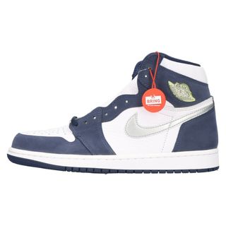 ナイキ(NIKE)のNIKE ナイキ AIR JORDAN 1 HIGH OG CO.JP 2020 DC1788-100 エアジョーダン1 ハイカットスニーカー US8/26.0cm ホワイト/ネイビー(スニーカー)