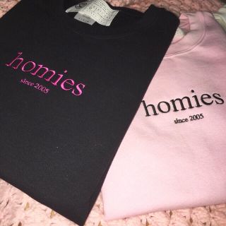 22;marketのhomies black×pink☆スウェット☆新品未使用(トレーナー/スウェット)