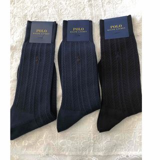 ポロラルフローレン(POLO RALPH LAUREN)の新品　ポロラルフローレン　メンズ　　　　靴下3点セット　25〜26cm B⑥(ソックス)