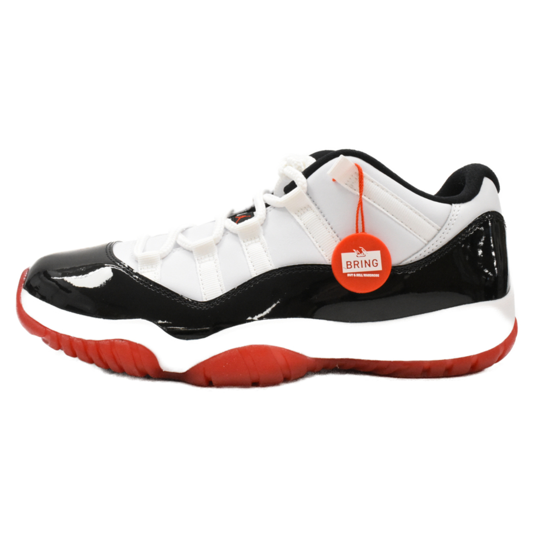 NIKE ナイキ AIR JORDAN 11 RETRO LOW エアジョーダン11 ホワイトブレッド ローカットスニーカーブラック/ホワイト/レッド US8/26cm AV2187-160283センチワイズ