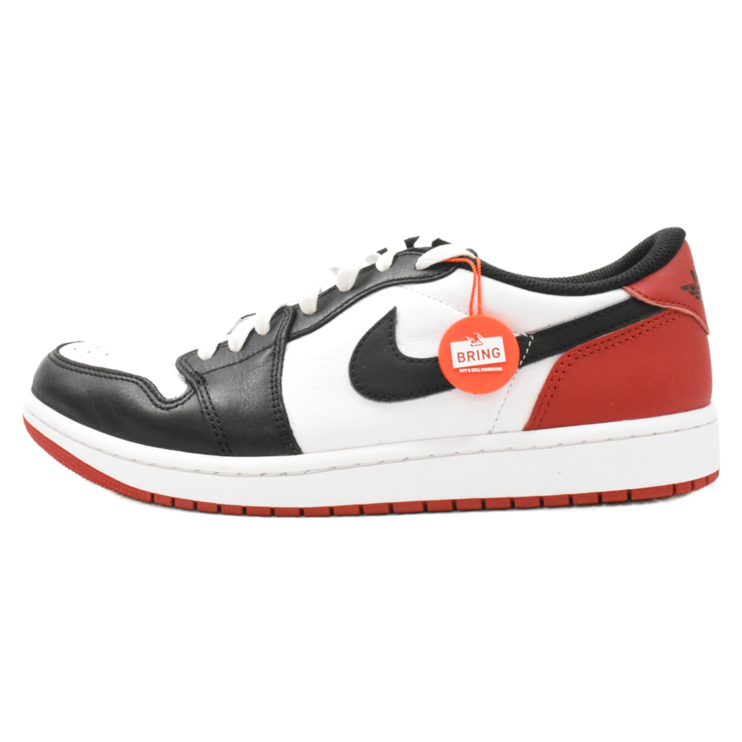 NIKE(ナイキ)のNIKE ナイキ AIR JORDAN 1 RETRO LOW OG BLACK TOE エアジョーダン1 レトロ ロー ブラックトゥ ローカットスニーカー ホワイト/ブラック/レッド US10.5 CZ0790-106 メンズの靴/シューズ(スニーカー)の商品写真