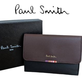 Paul Smith - ポールスミス 定期入れ パスケース マルチカラーストライプ カード入れ ブラック