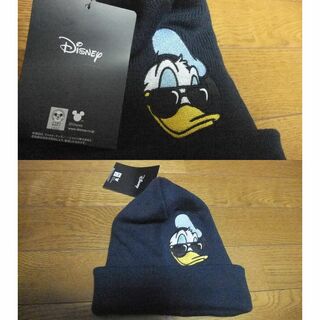 ディズニー(Disney)の新品 ディズニー disney ドナルドダッグ コラボ ニットキャップ 帽子(ニット帽/ビーニー)