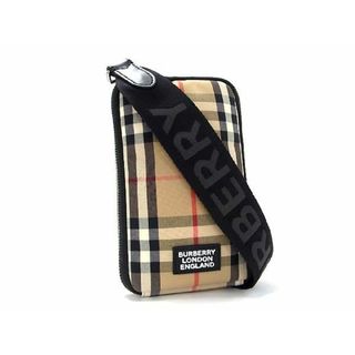 バーバリー(BURBERRY)の■極美品■ BURBERRY バーバリー ノバチェック キャンバス×レザー クロスボディ ショルダーバッグ ポシェット ブラウン系 AV4167 (ショルダーバッグ)