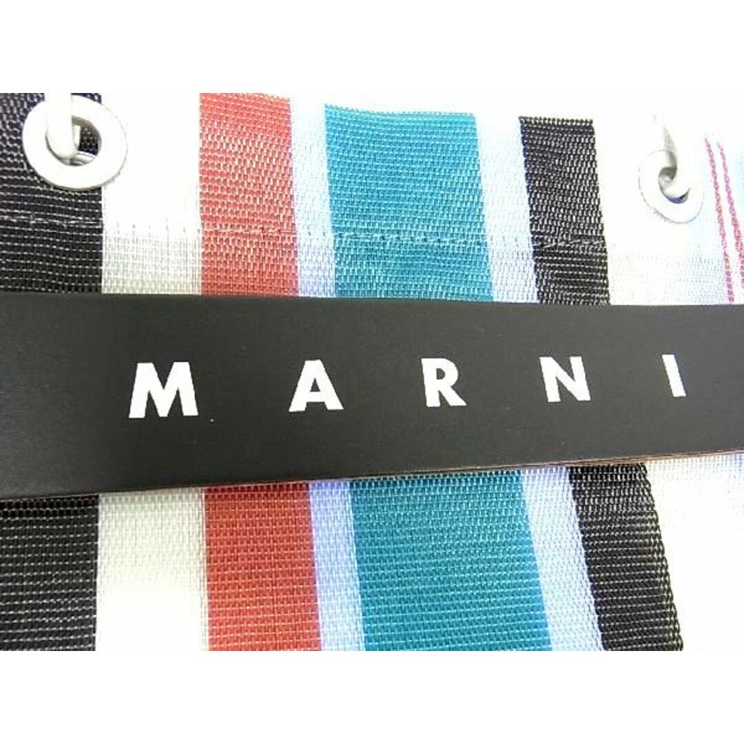 Marni(マルニ)の■新品■未使用■ MARNI マルニ フラワーカフェ ナイロン ハンドバッグ トートバッグ レディース グレー系×マルチカラー AT1929  レディースのバッグ(その他)の商品写真