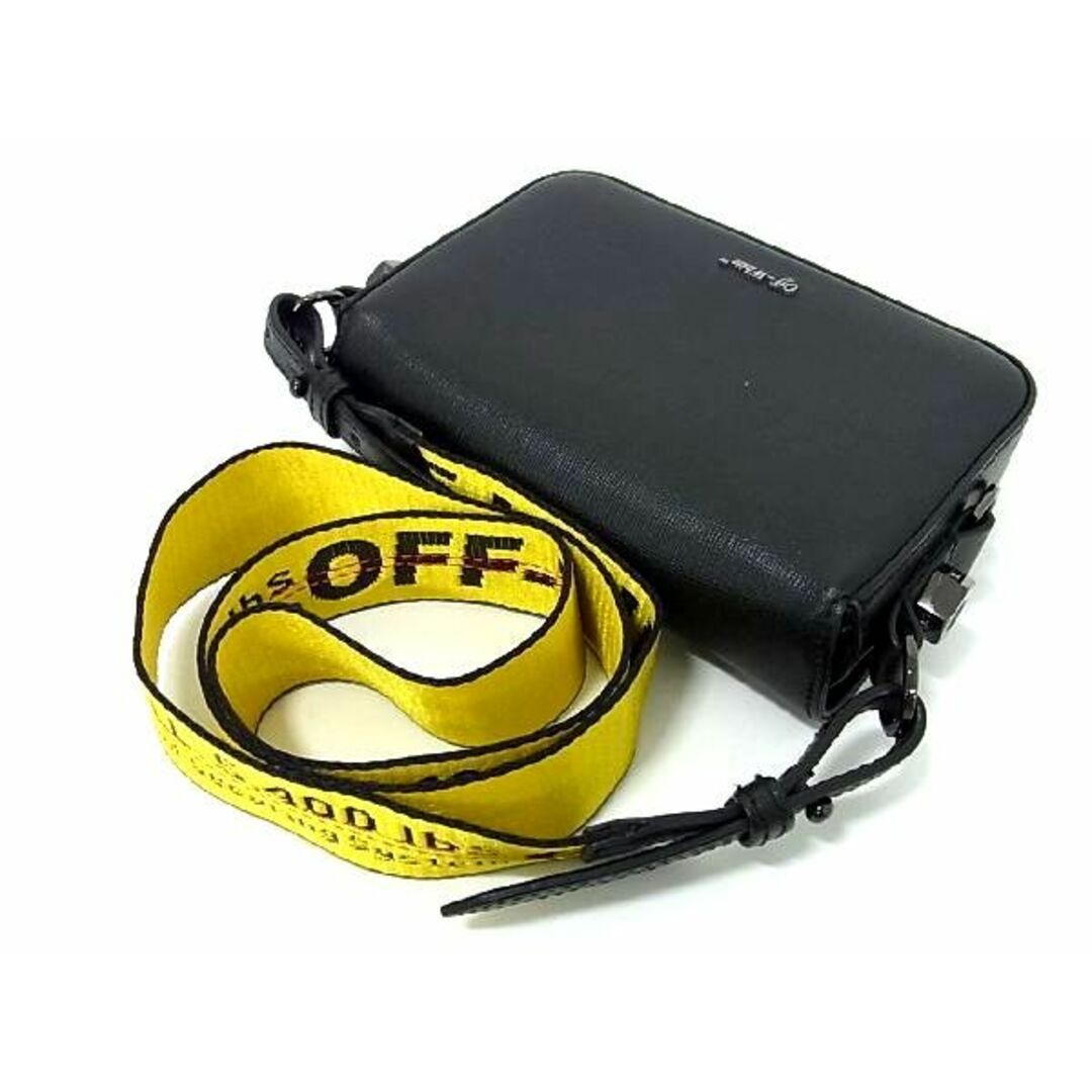 OFF-WHITE(オフホワイト)の■新品同様■ Off-White オフホワイト レザー クロスボディ ショルダーバッグ ポシェット ブラック系×ホワイト系 AT7421 レディースのバッグ(ショルダーバッグ)の商品写真