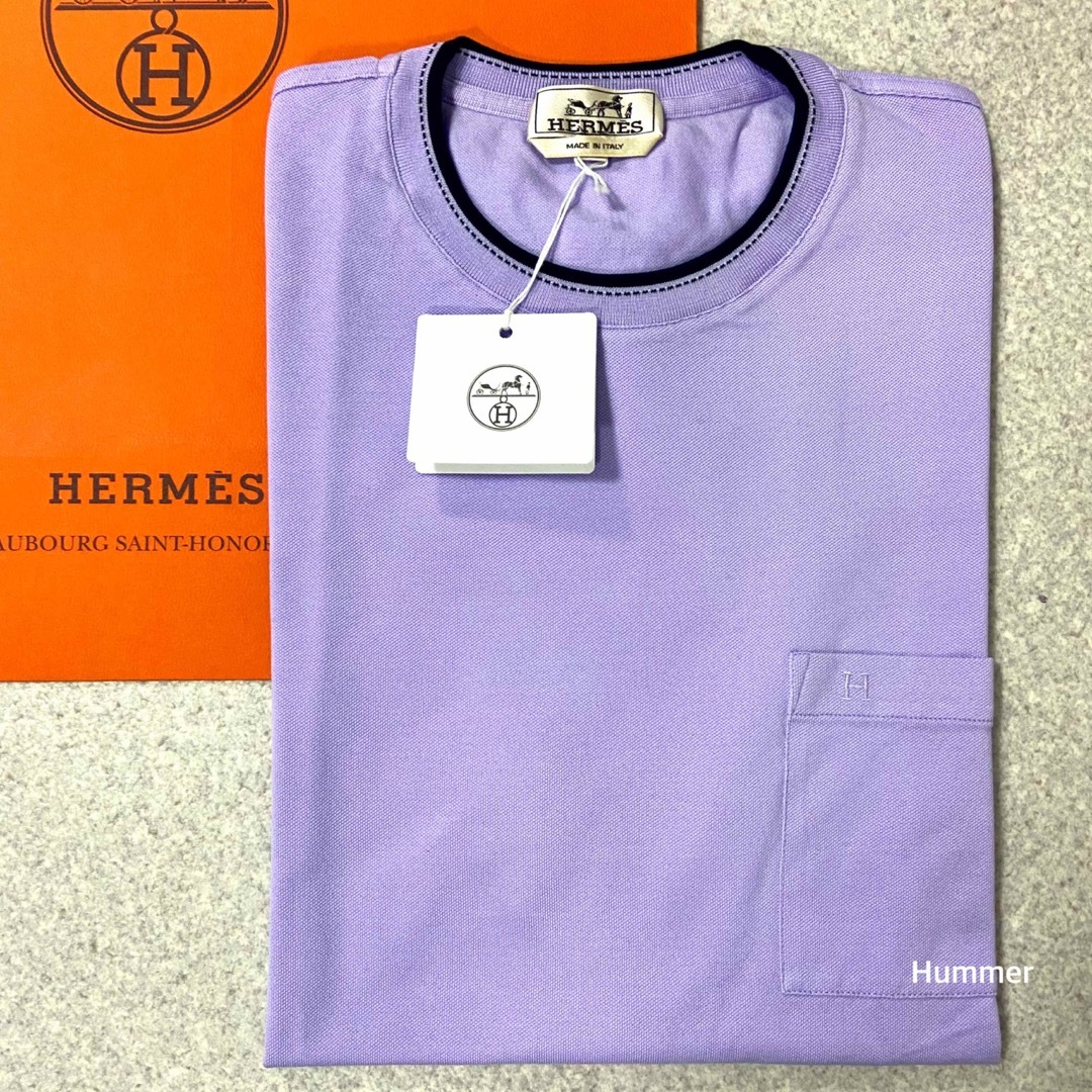 Hermes(エルメス)の国内正規品 2023ss～ 新品未使用 L エルメス Hロゴ刺繍 Tシャツ メンズのトップス(Tシャツ/カットソー(半袖/袖なし))の商品写真