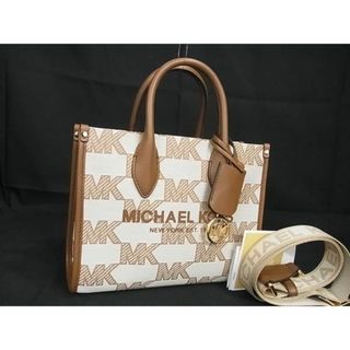 マイケルコース(Michael Kors)の■新品■未使用■ MICHAEL KORS マイケルコース ミレラ MK柄 キャンバス×レザー 2WAY ハンドバッグ ショルダーバッグ ベージュ系 AU6271(その他)