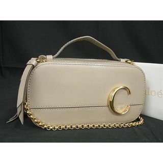 クロエ(Chloe)の■新品■未使用■ Chloe クロエ クロエC レザー チェーン クロスボディ ショルダーバッグ レディース グレージュ系 AT7531 (ハンドバッグ)