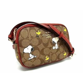 コーチ(COACH)の■新品■未使用■ COACH コーチ CF248 シグネチャー ピーナッツ コラボ スヌーピー PVC×レザー ショルダーバッグ ブラウン系 AU0728(その他)