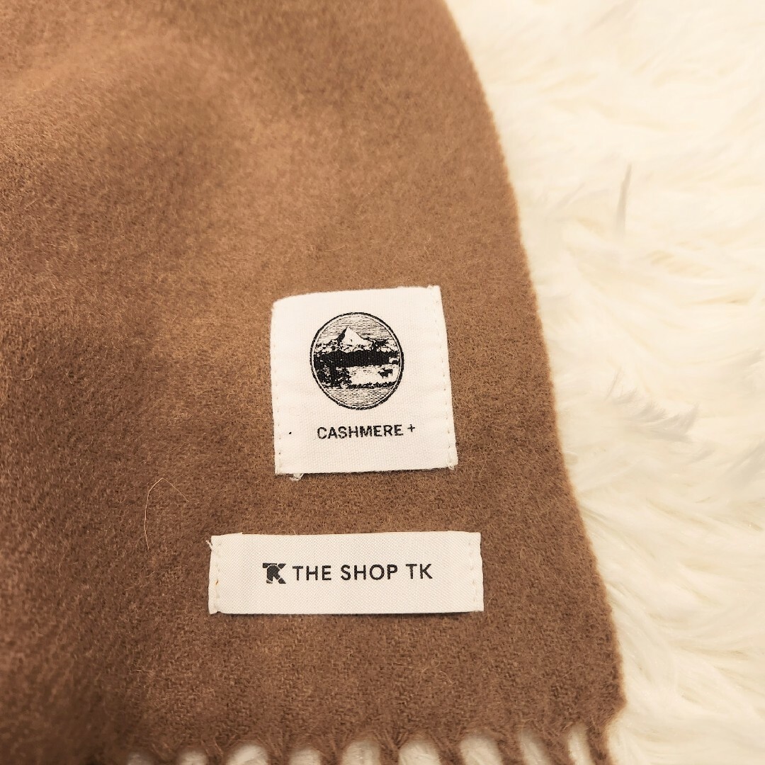 THE SHOP TK(ザショップティーケー)のTHE SHOP TK ザショップTK マフラー ショール ストール ベージュ メンズのファッション小物(マフラー)の商品写真