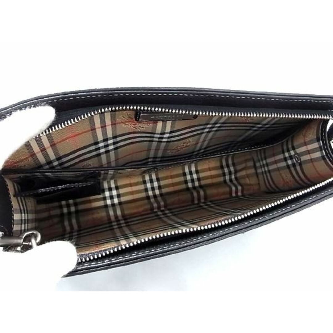 BURBERRY(バーバリー)の■新品■未使用■ BURBERRY バーバリー レザー クラッチバッグ セカンドバッグ メンズ ブラック系 AT7811  メンズのバッグ(トートバッグ)の商品写真