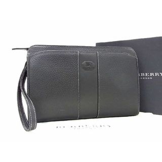 バーバリー(BURBERRY)の■新品■未使用■ BURBERRY バーバリー レザー クラッチバッグ セカンドバッグ メンズ ブラック系 AT7811 (トートバッグ)