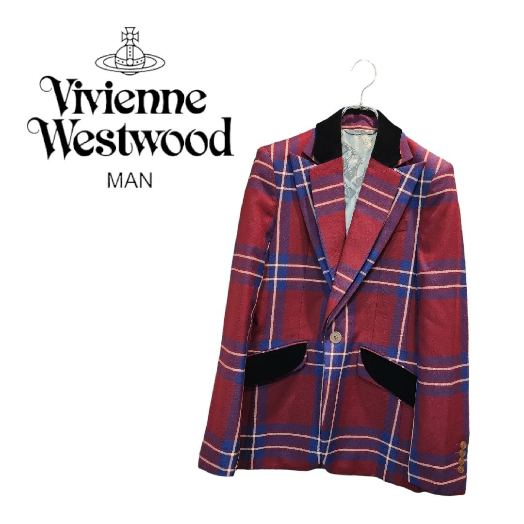 Vivienne Westwood タータンチェック ダブルラペルジャケット | フリマアプリ ラクマ