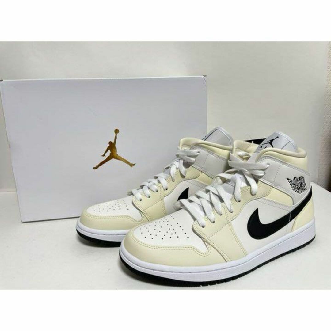 右足外側に点キズがございます【新品】WMNS27cm NIKE AIRJORDAN1 MID ココナッツ