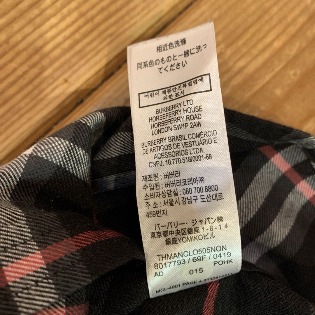 BURBERRY(バーバリー)の美品　バーバリー　シャツ　チェック　Burberry 4 キッズ/ベビー/マタニティのキッズ服男の子用(90cm~)(ブラウス)の商品写真