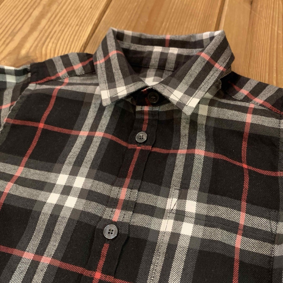 BURBERRY(バーバリー)の美品　バーバリー　シャツ　チェック　Burberry 4 キッズ/ベビー/マタニティのキッズ服男の子用(90cm~)(ブラウス)の商品写真