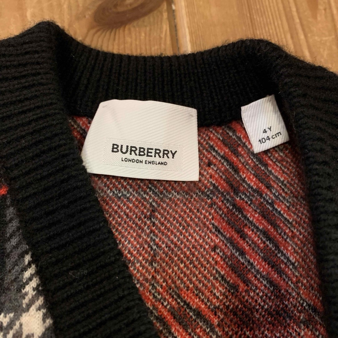 BURBERRY(バーバリー)の美品　バーバリー　ベスト　ジレ　Burberry 入学式　卒園式 キッズ/ベビー/マタニティのキッズ服男の子用(90cm~)(ニット)の商品写真