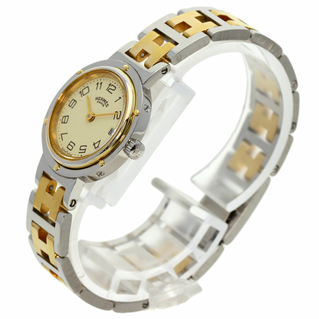 Hermes(エルメス)のHERMES クリッパー 旧タイプ 腕時計 SS SSxGP レディース レディースのファッション小物(腕時計)の商品写真