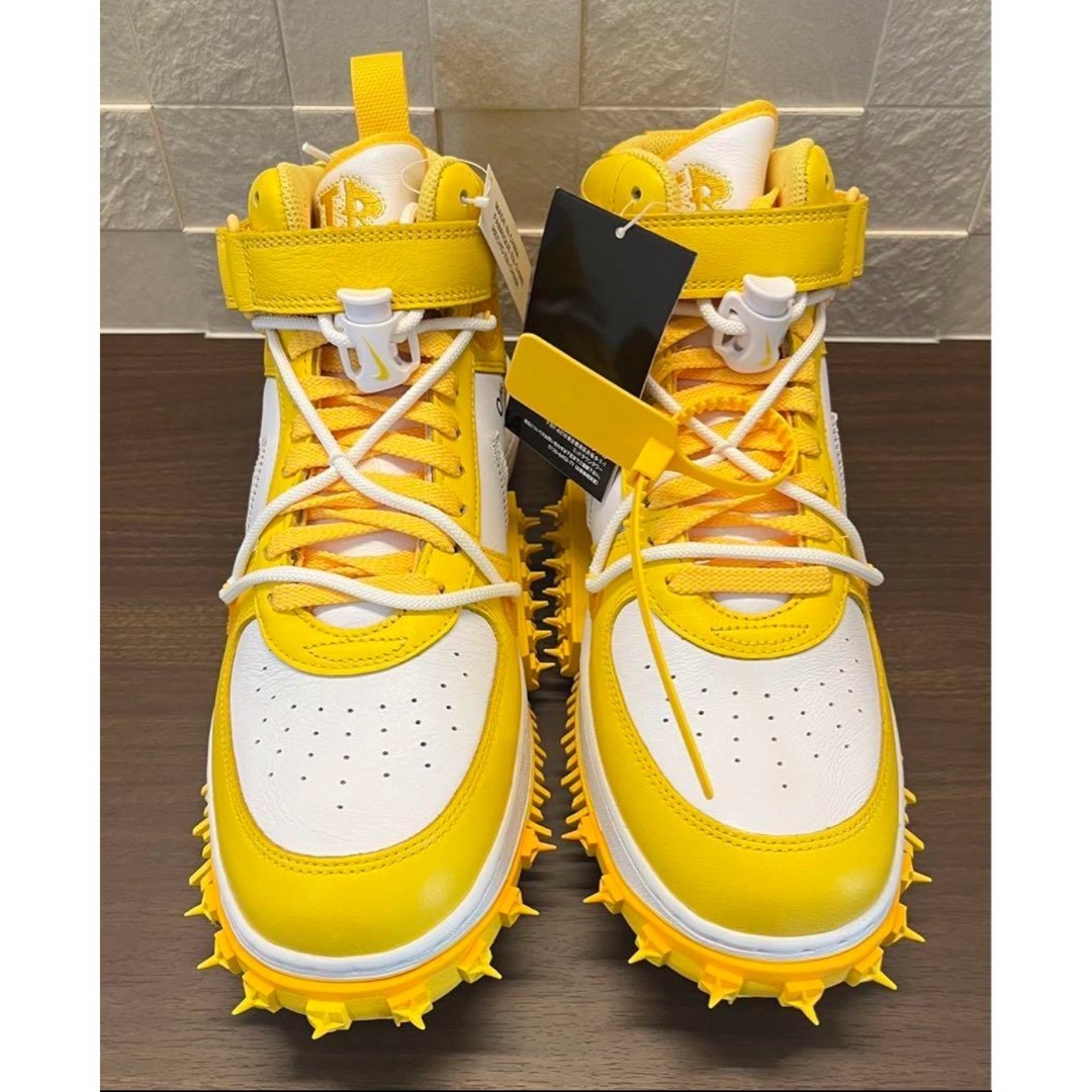 NIKE - オフホワイト × ナイキ エアフォース1 ミッド SP レザー NIKE - オフホワイト × ナイキ エアフォース1 ミッド SP レザー