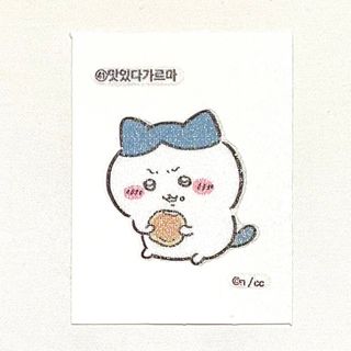 チイカワ(ちいかわ)のちいかわ　ハチワレ　韓国限定　ステッカー　㊶(キャラクターグッズ)