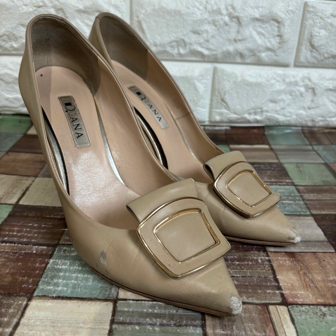 DIANA(ダイアナ)のDIANA  ダイアナ  パンプス ヒール サイズ表記23.5 レディースの靴/シューズ(ハイヒール/パンプス)の商品写真