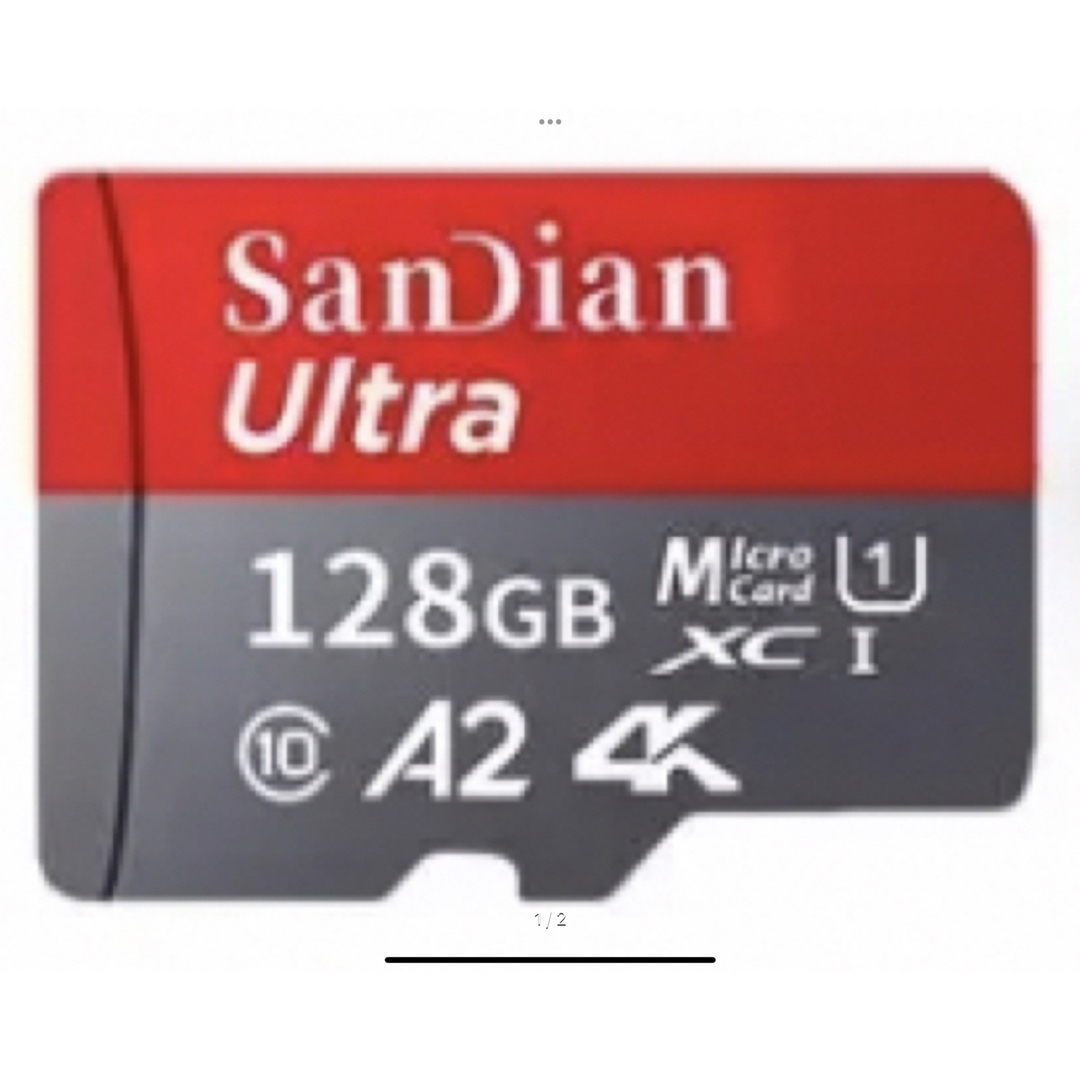 128GB マイクロSDカード スマホ/家電/カメラのPC/タブレット(PC周辺機器)の商品写真