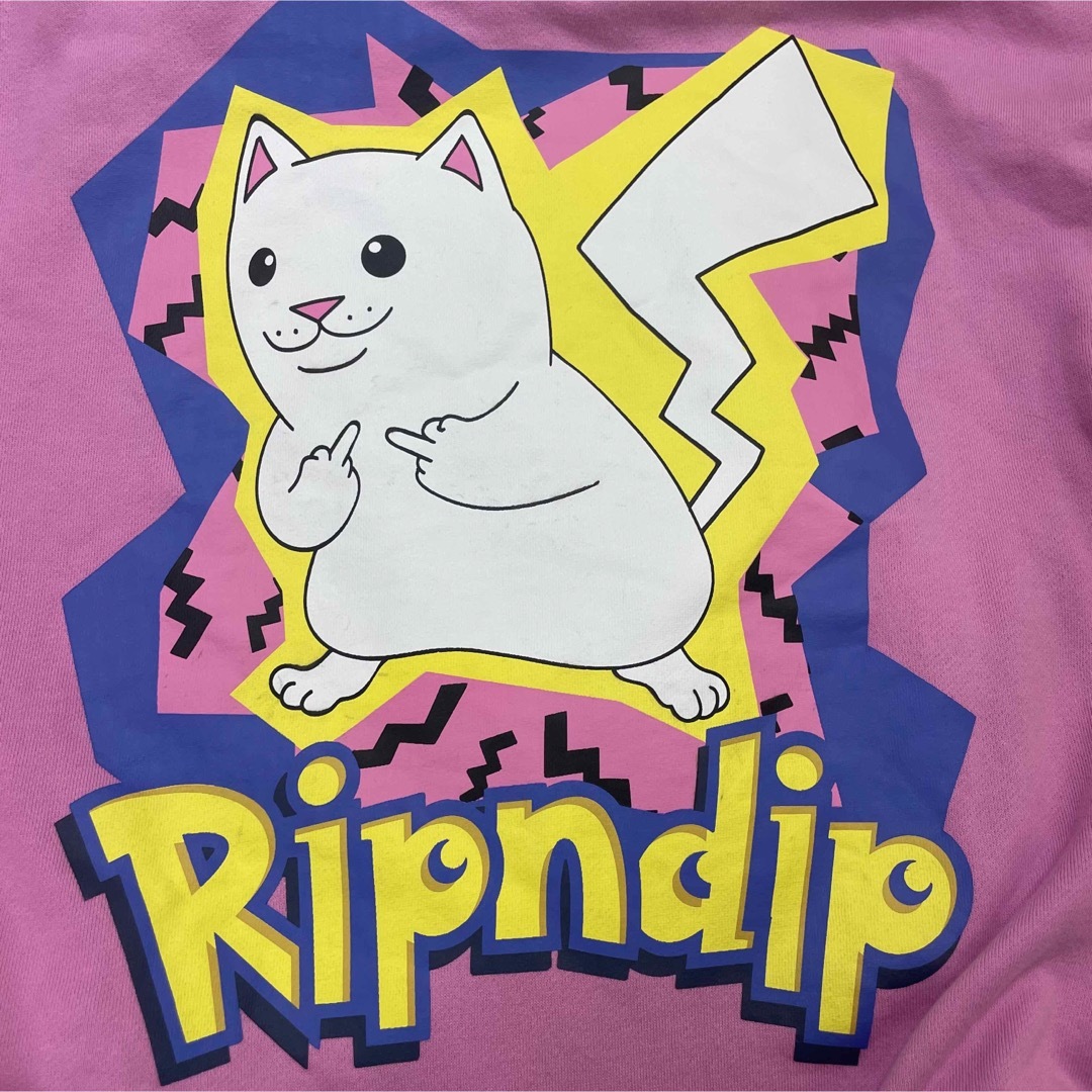 RIPNDIP(リップンディップ)の【超希少品】RIPNDIP パーカー　ピカチュウ　パロディ　マルチカラー　M メンズのトップス(パーカー)の商品写真