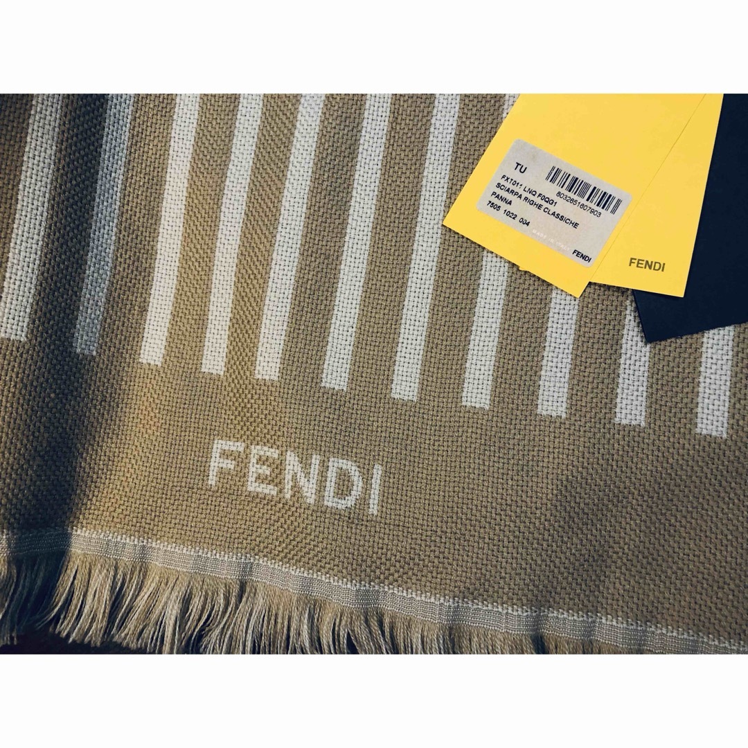 FENDI(フェンディ)のFENDI ストライプ　マフラー sciarpa righe classiche レディースのファッション小物(マフラー/ショール)の商品写真