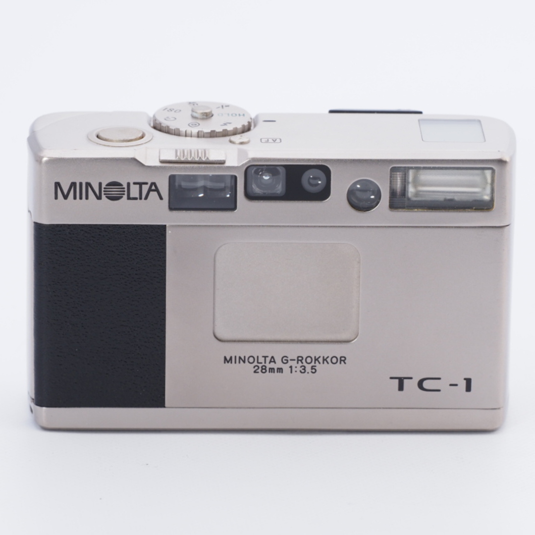 外観スレキズがございますMINOLTA コンパクトフィルムカメラ TC-1 ミノルタ G-ROKKOR 28mm f/3.5 ケースつき