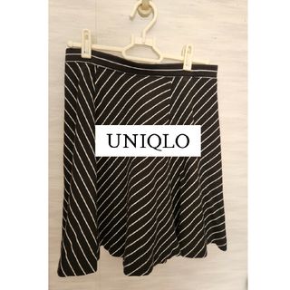 ユニクロ(UNIQLO)のユニクロ UNIQLO 膝丈 ストライプ柄フレアスカート(ひざ丈スカート)