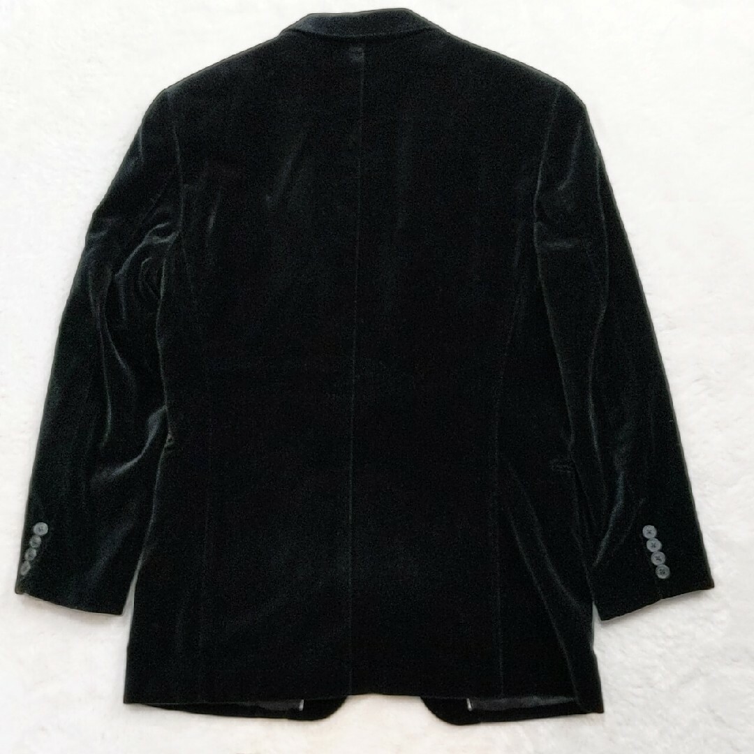 Paul Smith ベロア 黒 テーラード ジャケット 1B XL