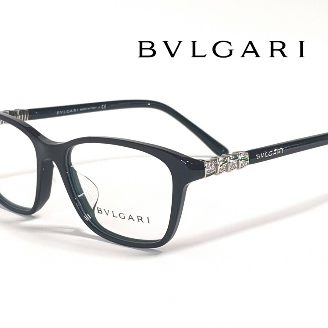 BVLGARI(ブルガリ)のBVLGARI 4097-B-F メガネフレーム イタリア製 純正ケース付 レディースのファッション小物(サングラス/メガネ)の商品写真