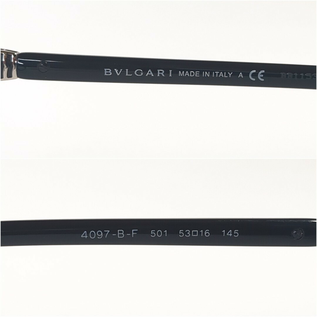 BVLGARI(ブルガリ)のBVLGARI 4097-B-F メガネフレーム イタリア製 純正ケース付 レディースのファッション小物(サングラス/メガネ)の商品写真