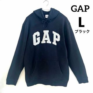 ギャップ(GAP)のGAP ギャップパーカー スウェット ビッグロゴ 刺繍 ワッペン   裏起毛 L(パーカー)