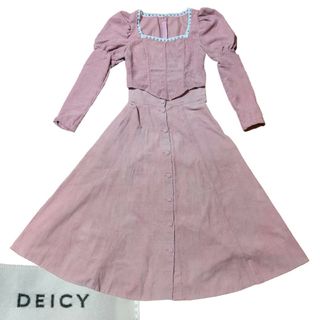 デイシー(deicy)のクラシカルトップス+DEICYコーディロイロングスカート2点セットSサイズピンク(セット/コーデ)