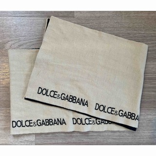 DOLCE&GABBANA - DOLCE&GABBANA イタリア製 ニットマフラー リブ