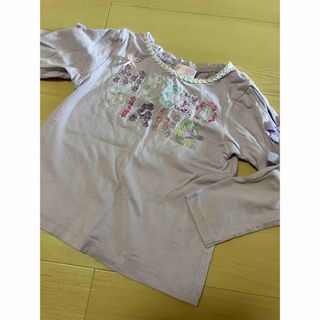 メゾピアノ(mezzo piano)のメゾピアノ　ロゴ刺繍トップス　110(Tシャツ/カットソー)