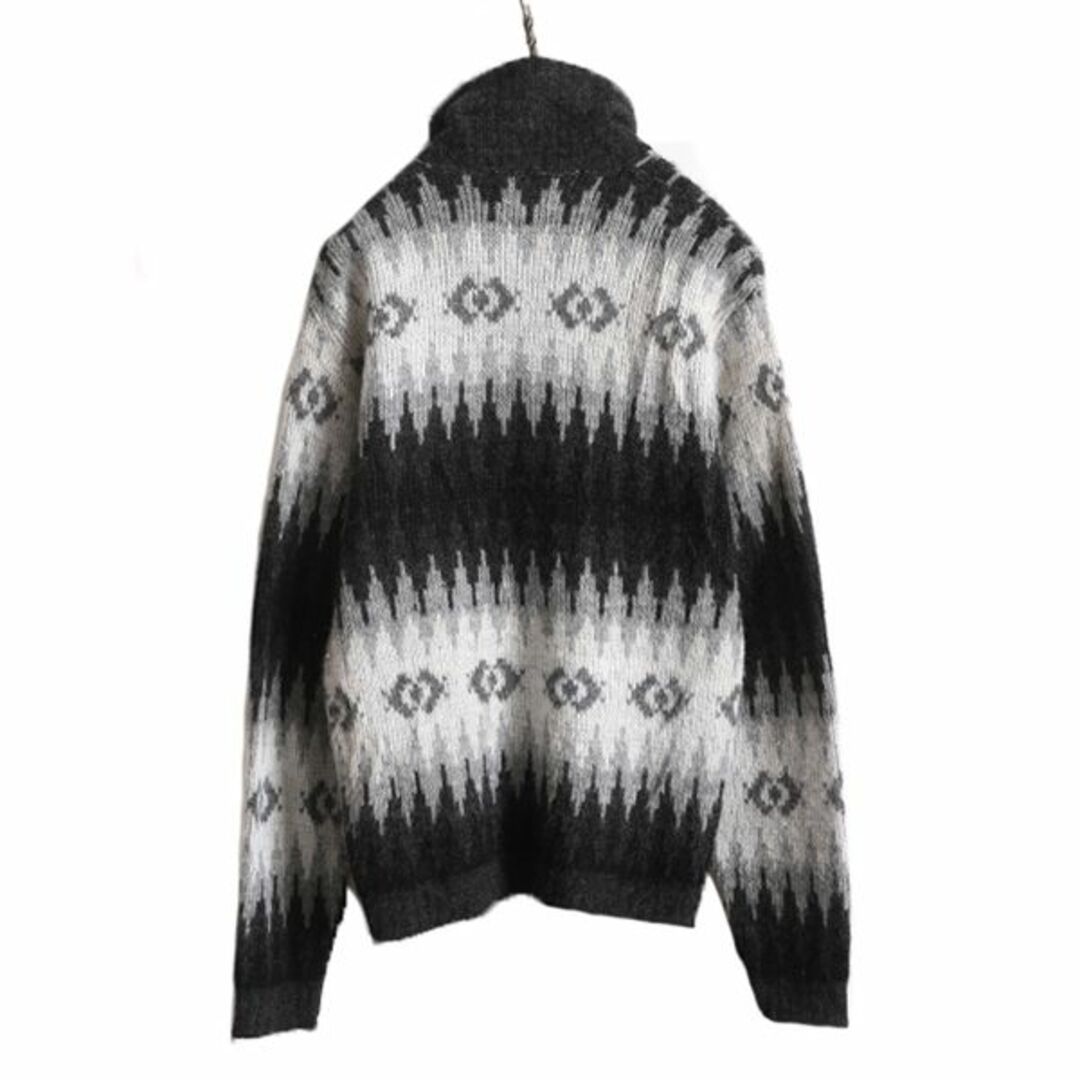 60s USA製 ☆ Kandahar 総柄 フルジップ アクリル ニット 60s USA製 ☆ Kandahar 総柄 フルジップ アクリル ニット