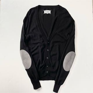 マルタンマルジェラ(Maison Martin Margiela)のmaison margiela マルジェラ カーディガン エルボーパッチ 黒(カーディガン)