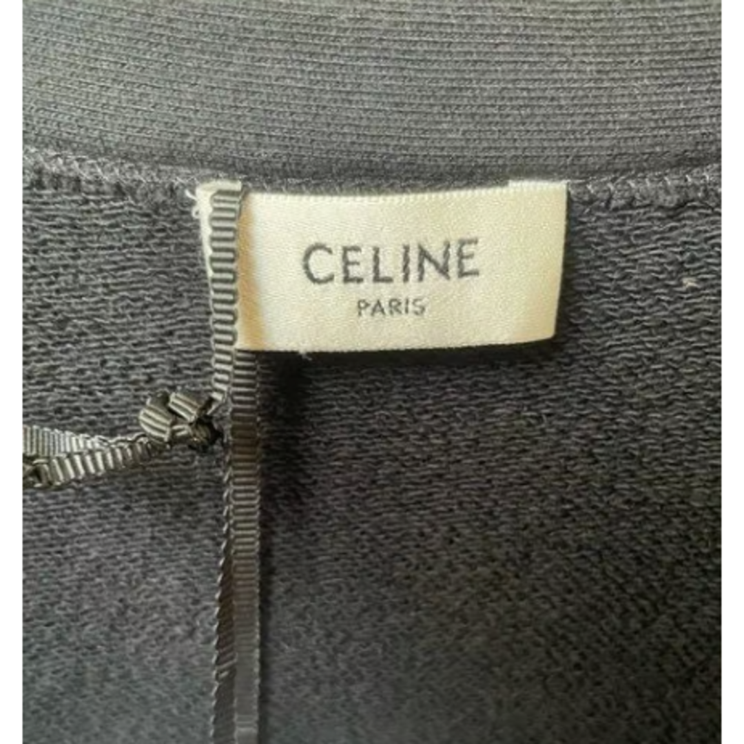 celine(セリーヌ)の美品中古★CELINE バックロゴ ブランドロゴ オーバーサイズ カーディガン メンズのトップス(カーディガン)の商品写真