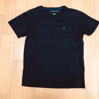トミーヒルフィガー(TOMMY HILFIGER)のトミーヒルフィガー 半袖シャツ  Sサイズ ブラック(Tシャツ/カットソー(半袖/袖なし))