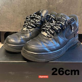 シュプリーム(Supreme)のSupreme Nike Air Force 1 BLACK US8 26.0(スニーカー)