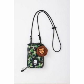 アベイシングエイプ(A BATHING APE)の【新品未使用】BAPE KIDS じゃばら式スマホショルダー＆マイロコインケース(ショルダーバッグ)