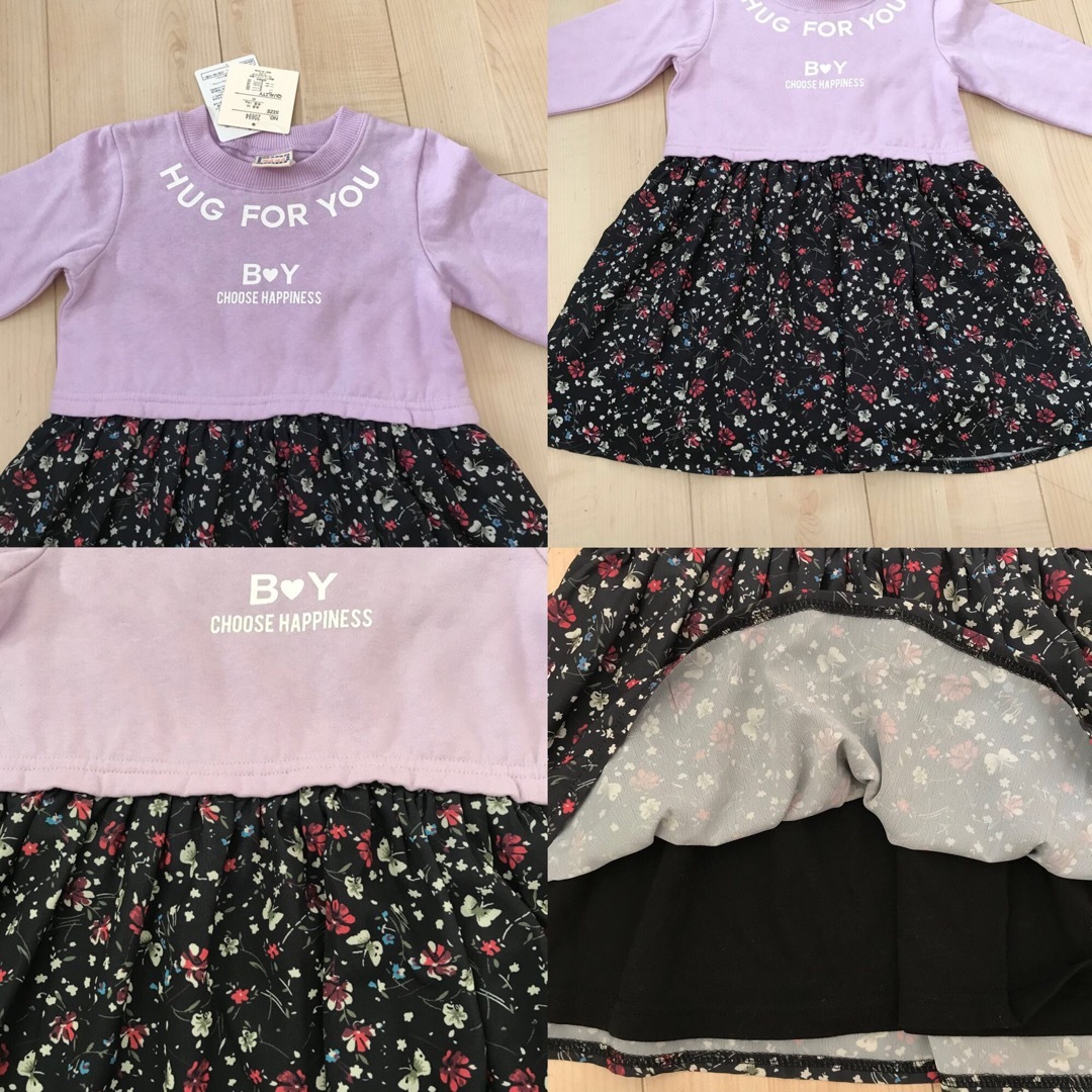 新品　ワンピース　95 まとめ売り キッズ/ベビー/マタニティのキッズ服女の子用(90cm~)(ワンピース)の商品写真