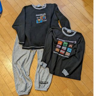 シマムラ(しまむら)のマインクラフト　ルームウェア＋長袖T(150)(Tシャツ/カットソー)